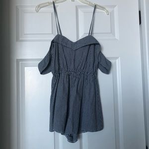 LF Gingham Romper